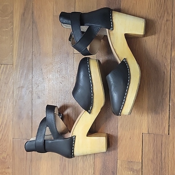 Free People Andorra Black Western Clog-Size 37 - Picture 7 of 16